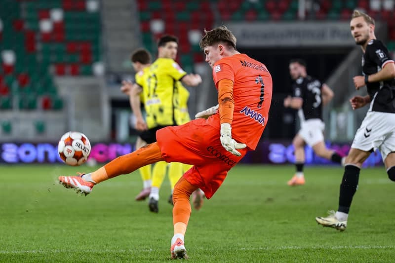 Football. Betclic 1 Liga. Wieczysta Krakow - Polonia Warszawa. 02.03.2026