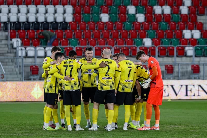 Football. Betclic 1 Liga. Wieczysta Krakow - Polonia Warszawa. 02.03.2026