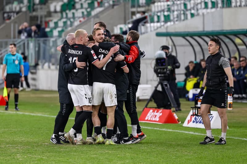 Football. Betclic 1 Liga. Wieczysta Krakow - Polonia Warszawa. 02.03.2026
