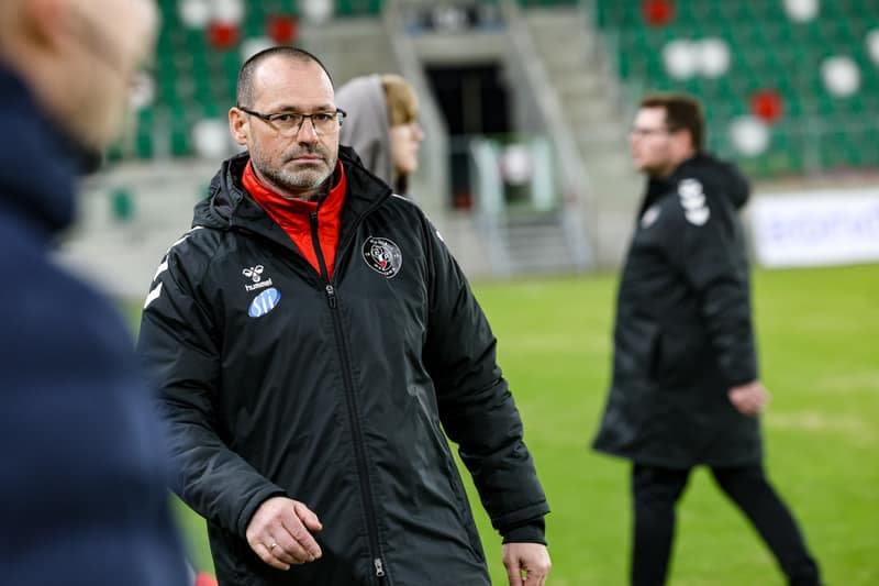 Football. Betclic 1 Liga. Wieczysta Krakow - Polonia Warszawa. 02.03.2026
