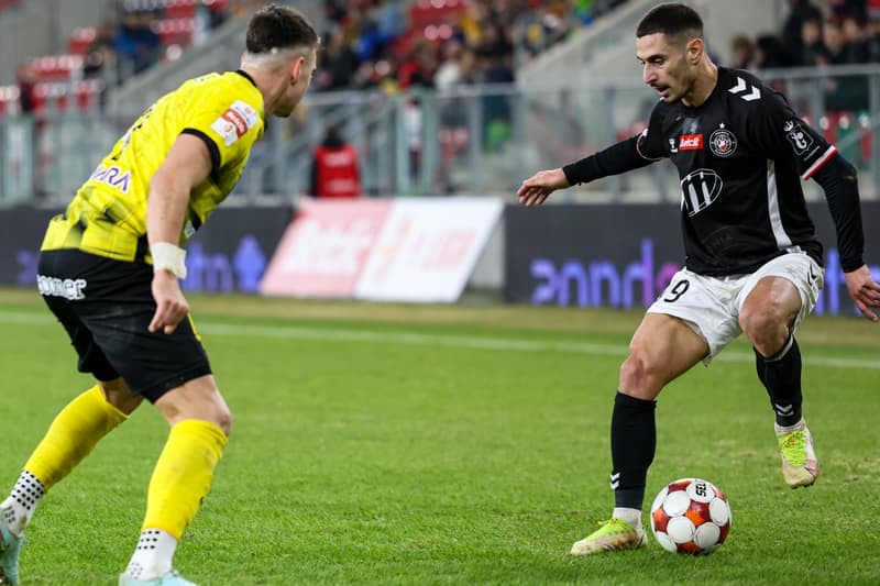 Football. Betclic 1 Liga. Wieczysta Krakow - Polonia Warszawa. 02.03.2026