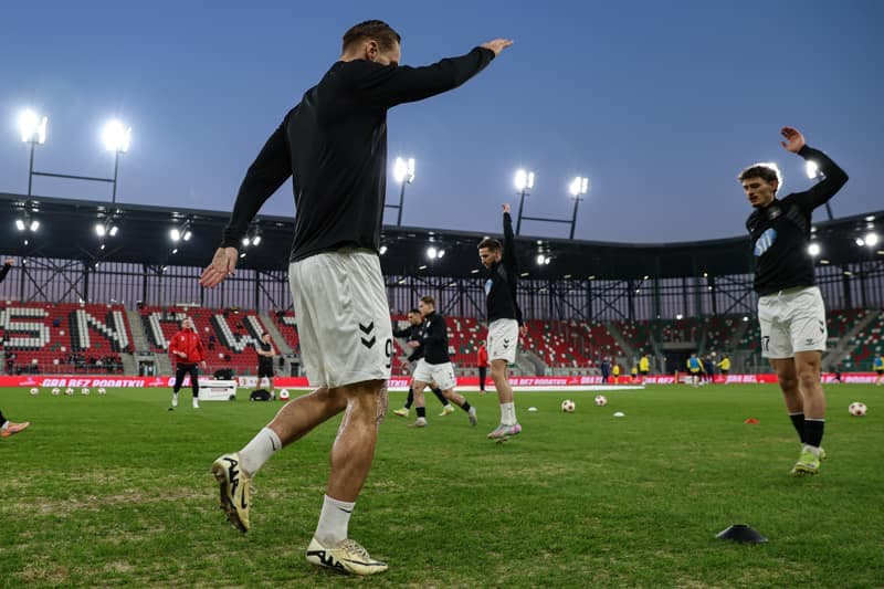 Football. Betclic 1 Liga. Wieczysta Krakow - Polonia Warszawa. 02.03.2026