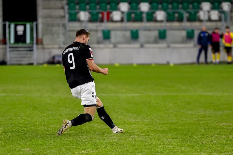 Football. Betclic 1 Liga. Wieczysta Krakow - Polonia Warszawa. 02.03.2026