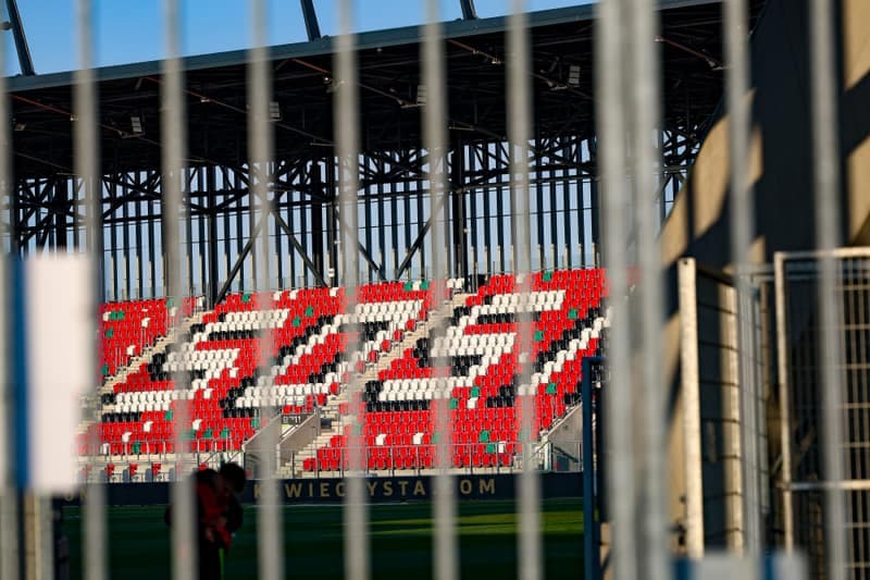 Football. Betclic 1 Liga. Wieczysta Krakow - Polonia Warszawa. 02.03.2026