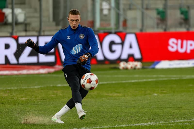 Football. Betclic 1 Liga. Wieczysta Krakow - Polonia Warszawa. 02.03.2026
