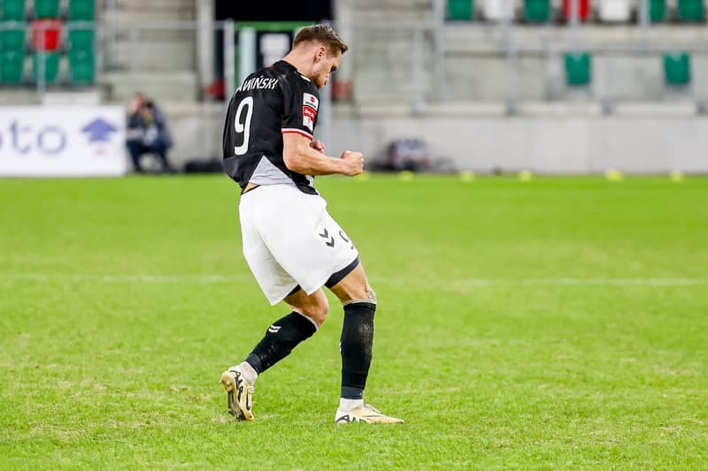Football. Betclic 1 Liga. Wieczysta Krakow - Polonia Warszawa. 02.03.2026