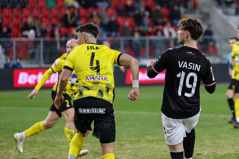 Football. Betclic 1 Liga. Wieczysta Krakow - Polonia Warszawa. 02.03.2026
