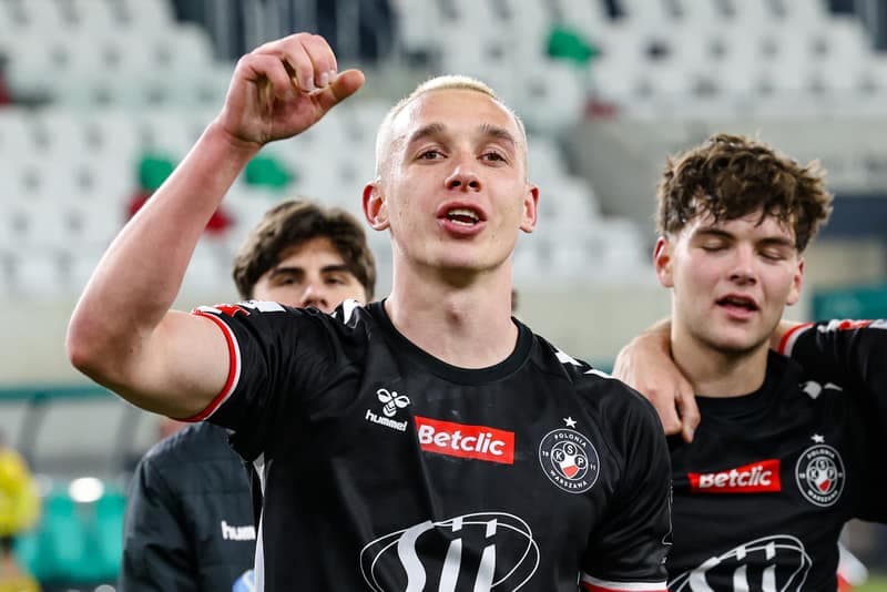 Football. Betclic 1 Liga. Wieczysta Krakow - Polonia Warszawa. 02.03.2026