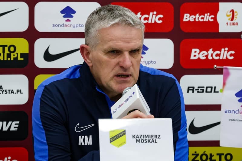 Football. Betclic 1 Liga. Wieczysta Krakow - Polonia Warszawa. 02.03.2026