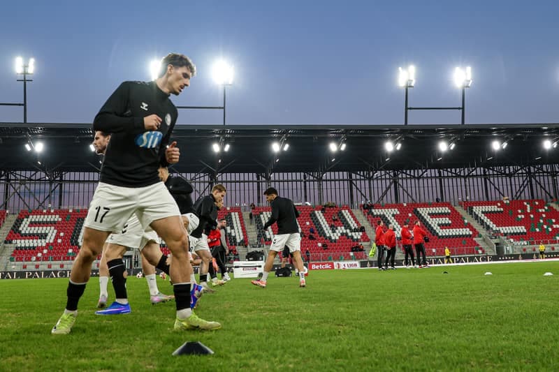 Football. Betclic 1 Liga. Wieczysta Krakow - Polonia Warszawa. 02.03.2026