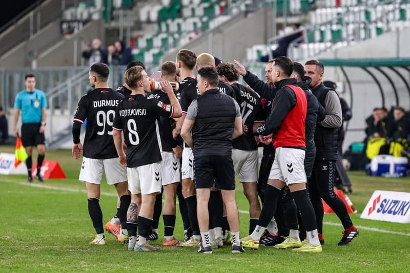 Football. Betclic 1 Liga. Wieczysta Krakow - Polonia Warszawa. 02.03.2026