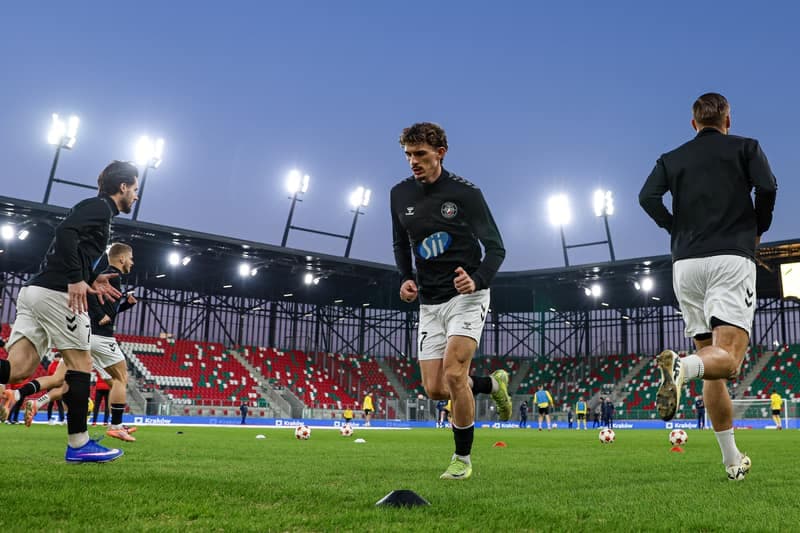 Football. Betclic 1 Liga. Wieczysta Krakow - Polonia Warszawa. 02.03.2026