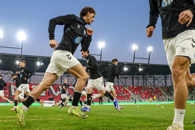 Football. Betclic 1 Liga. Wieczysta Krakow - Polonia Warszawa. 02.03.2026
