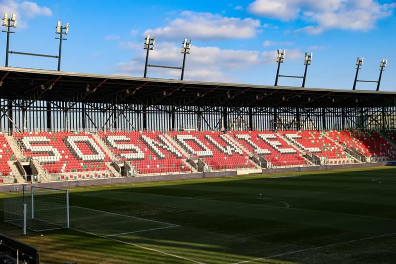 Football. Betclic 1 Liga. Wieczysta Krakow - Polonia Warszawa. 02.03.2026