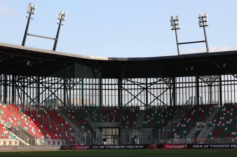 Football. Betclic 1 Liga. Wieczysta Krakow - Polonia Warszawa. 02.03.2026