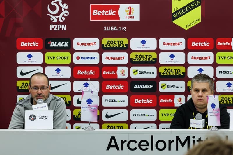 Football. Betclic 1 Liga. Wieczysta Krakow - Polonia Warszawa. 02.03.2026