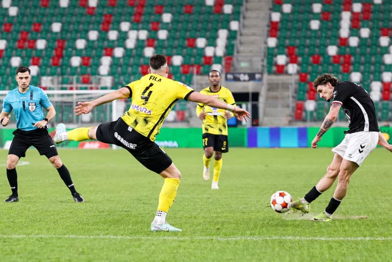 Football. Betclic 1 Liga. Wieczysta Krakow - Polonia Warszawa. 02.03.2026