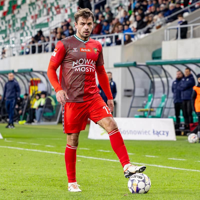 Football. Betclic 2 Liga. Zaglebie Sosnowiec - Olimpia Elblag. 05.04.2025