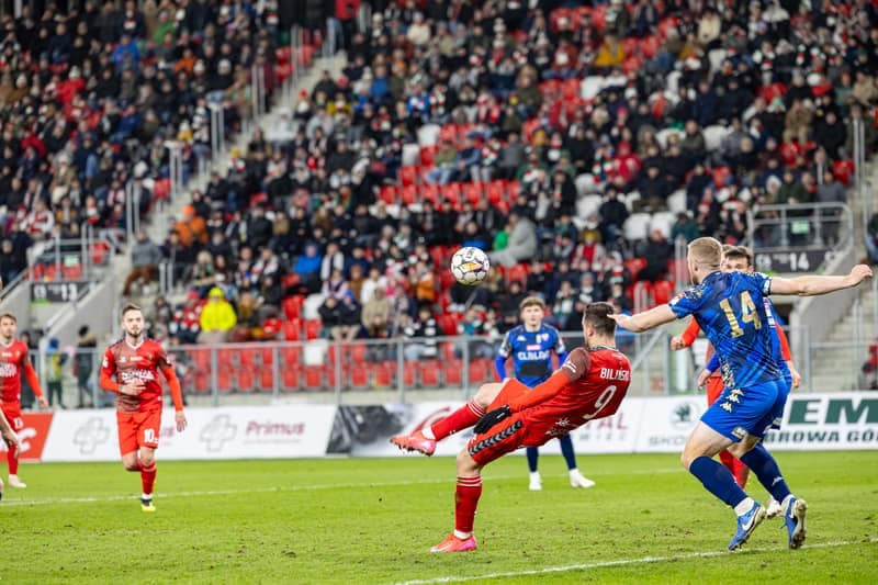 Football. Betclic 2 Liga. Zaglebie Sosnowiec - Olimpia Elblag. 05.04.2025