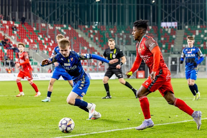 Football. Betclic 2 Liga. Zaglebie Sosnowiec - Olimpia Elblag. 05.04.2025