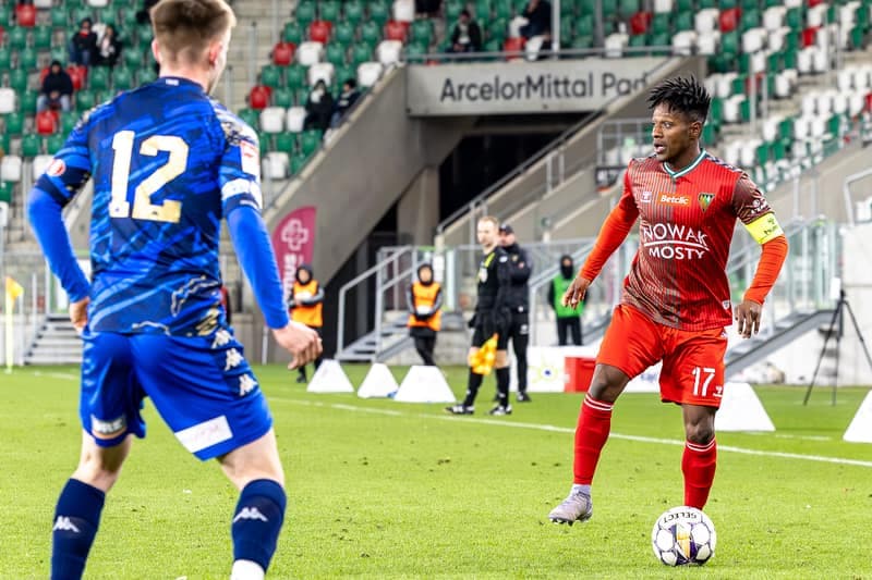 Football. Betclic 2 Liga. Zaglebie Sosnowiec - Olimpia Elblag. 05.04.2025