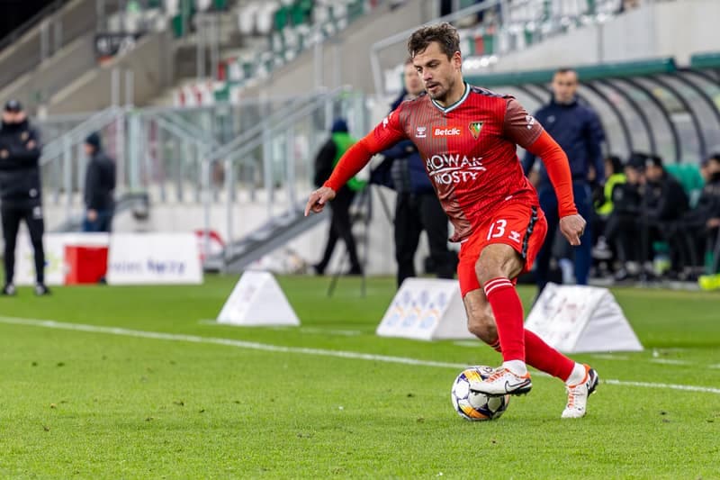 Football. Betclic 2 Liga. Zaglebie Sosnowiec - Olimpia Elblag. 05.04.2025