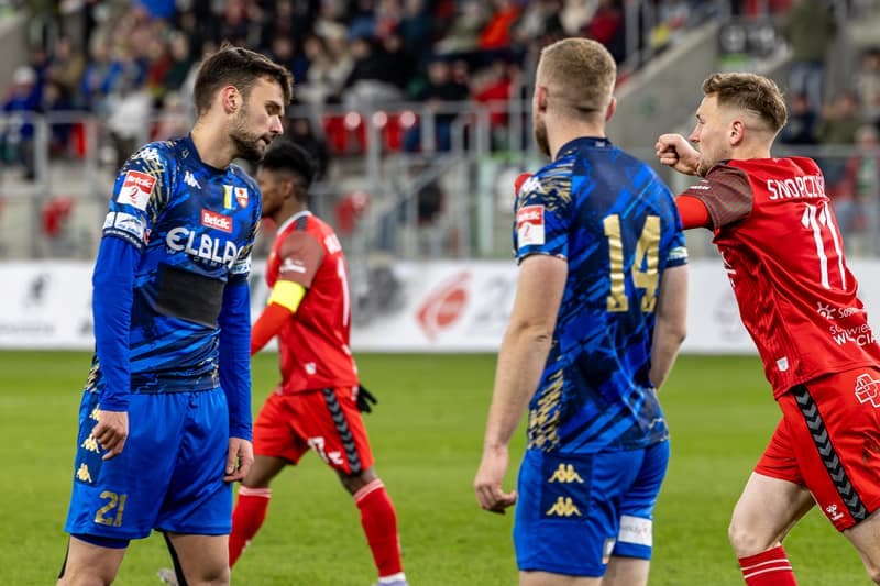 Football. Betclic 2 Liga. Zaglebie Sosnowiec - Olimpia Elblag. 05.04.2025