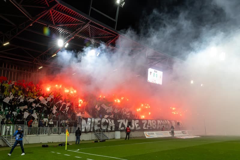 Football. Betclic 2 Liga. Zaglebie Sosnowiec - Olimpia Elblag. 05.04.2025