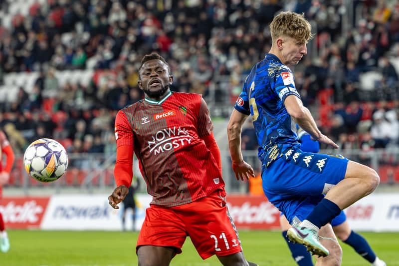 Football. Betclic 2 Liga. Zaglebie Sosnowiec - Olimpia Elblag. 05.04.2025