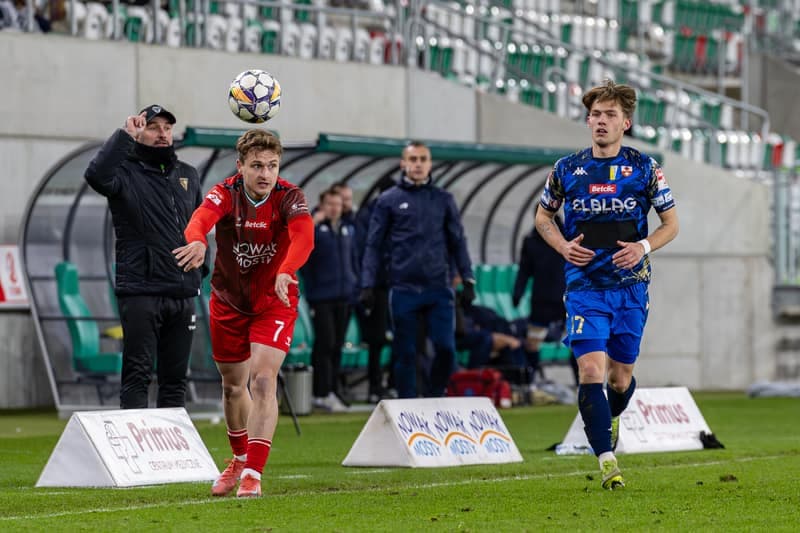 Football. Betclic 2 Liga. Zaglebie Sosnowiec - Olimpia Elblag. 05.04.2025