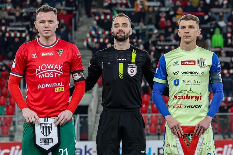 Football. Betclic 2 Liga. Zaglebie Sosnowiec - Sandecja Nowy Sacz. 24.02.2026