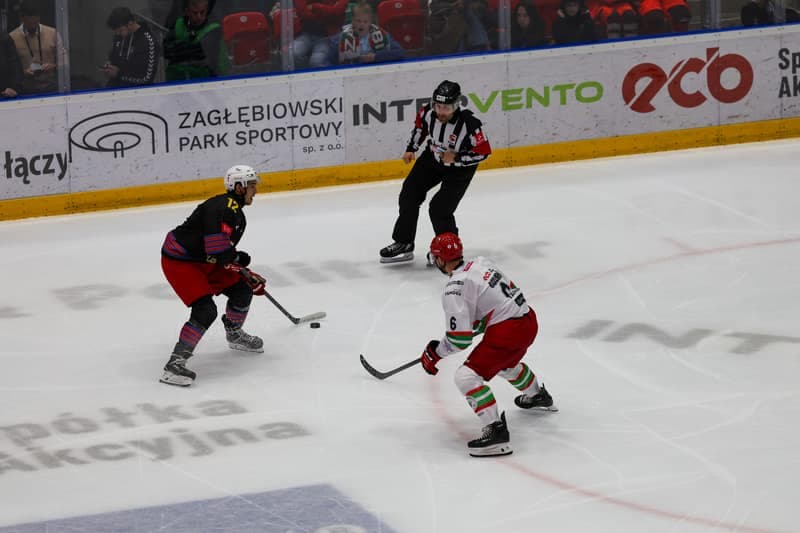 Ice Hockey. Tauron Hokej Liga. Zaglebie Sosnowiec - Polonia Bytom. 24.10.2025