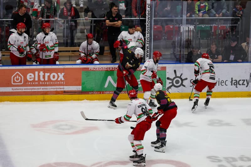 Ice Hockey. Tauron Hokej Liga. Zaglebie Sosnowiec - Polonia Bytom. 24.10.2025