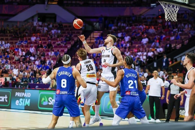 Koszykowka. Eurobasket 2025, Belgia - Francja, Katowice, 28.08.2025