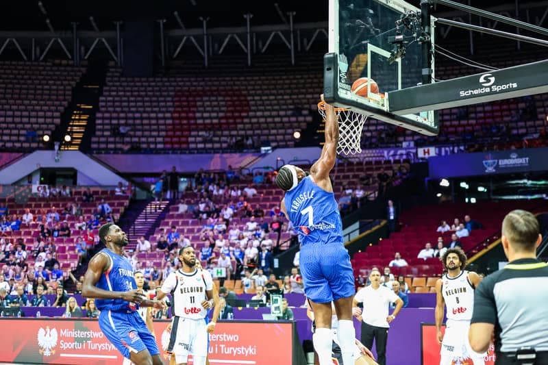 Koszykowka. Eurobasket 2025, Belgia - Francja, Katowice, 28.08.2025