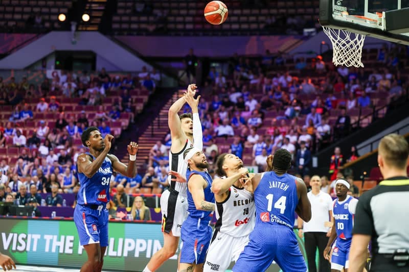 Koszykowka. Eurobasket 2025, Belgia - Francja, Katowice, 28.08.2025