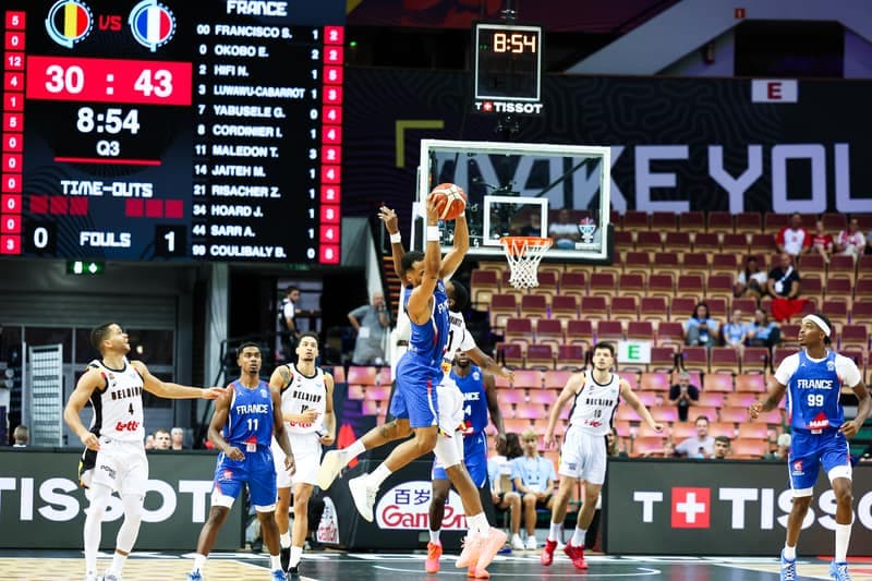 Koszykowka. Eurobasket 2025, Belgia - Francja, Katowice, 28.08.2025