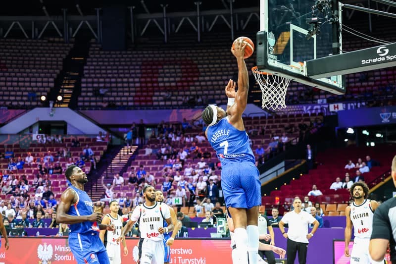 Koszykowka. Eurobasket 2025, Belgia - Francja, Katowice, 28.08.2025