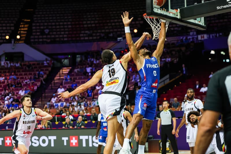 Koszykowka. Eurobasket 2025, Belgia - Francja, Katowice, 28.08.2025
