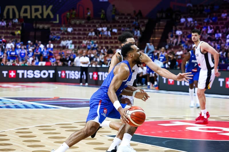 Koszykowka. Eurobasket 2025, Belgia - Francja, Katowice, 28.08.2025