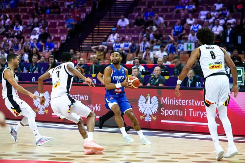Koszykowka. Eurobasket 2025, Belgia - Francja, Katowice, 28.08.2025
