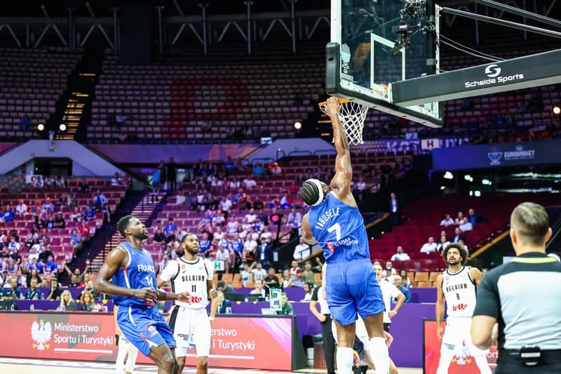 Koszykowka. Eurobasket 2025, Belgia - Francja, Katowice, 28.08.2025