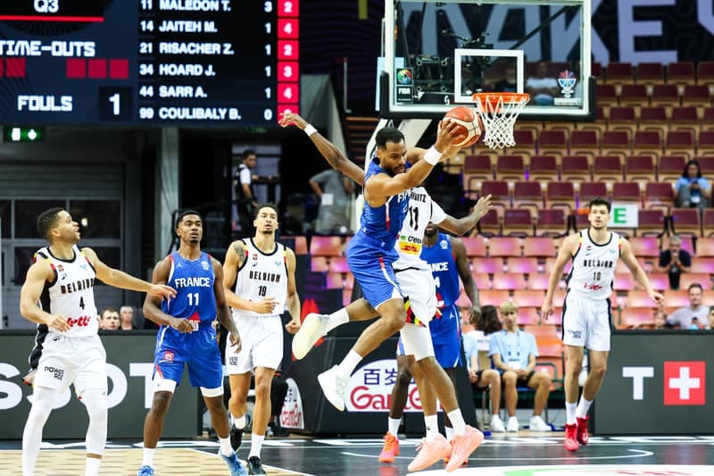 Koszykowka. Eurobasket 2025. Belgia - Francja. Katowice, 28.08.2025