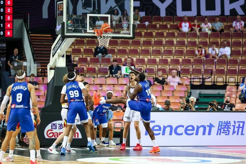 Koszykowka. Eurobasket 2025, Belgia - Francja, Katowice, 28.08.2025