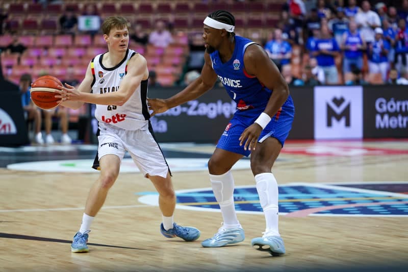 Koszykowka. Eurobasket 2025, Belgia - Francja, Katowice, 28.08.2025