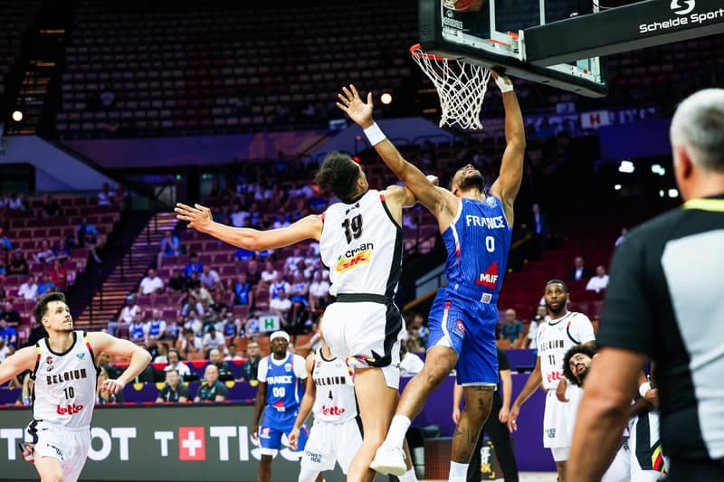 Koszykowka. Eurobasket 2025, Belgia - Francja, Katowice, 28.08.2025