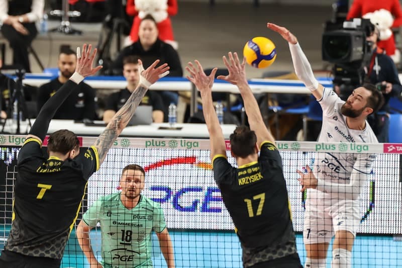 Volleyball. PlusLiga. PGE Projekt Warszawa - PGE GIEK Skra Belchatow. 19.12.2025