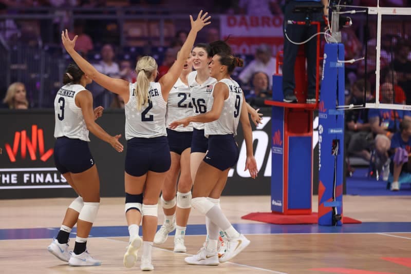 Siatkowka kobiet. Liga Narodow. Wlochy - USA. 23.07.2025