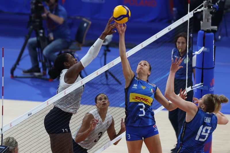 Siatkowka kobiet. Liga Narodow. Wlochy - USA. 23.07.2025