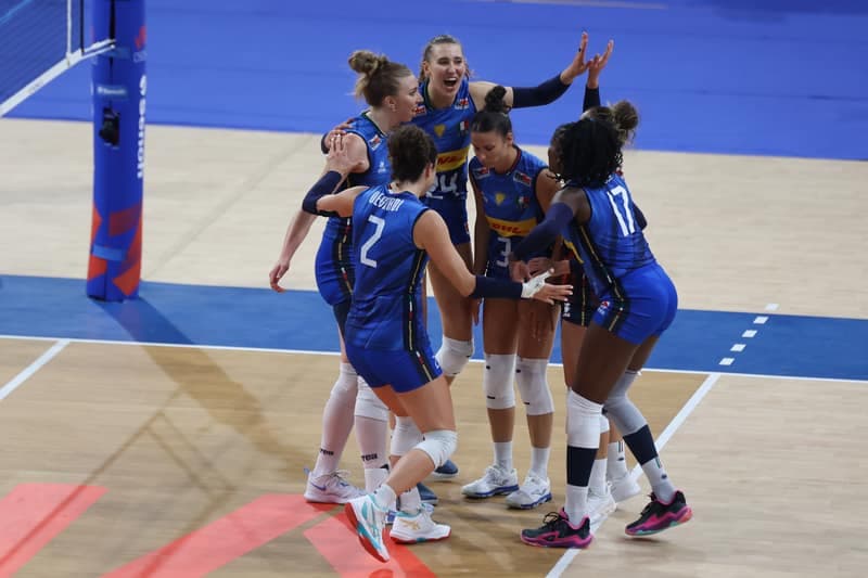 Siatkowka kobiet. Liga Narodow. Wlochy - USA. 23.07.2025